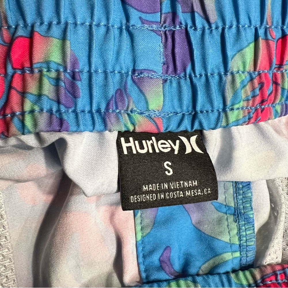 Hurley Men's Blue Floral Swim Shorts - Picture 6 of 6